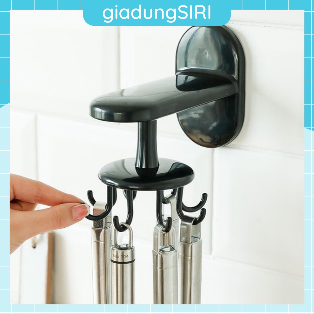💖DEAL SỐC💖 Móc Dán Tường Treo Muỗng Vá Bếp Nhựa Cứng ABS Keo Chịu Lực Siêu Chắc Chắn Siêu Bền