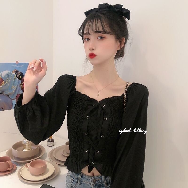 áo baby doll đan dây