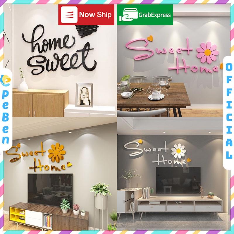 Tranh mica trang trí Sweet Home trang trí nhà cửa, phòng khách, phòng ngủ 21 Kiểu Màu