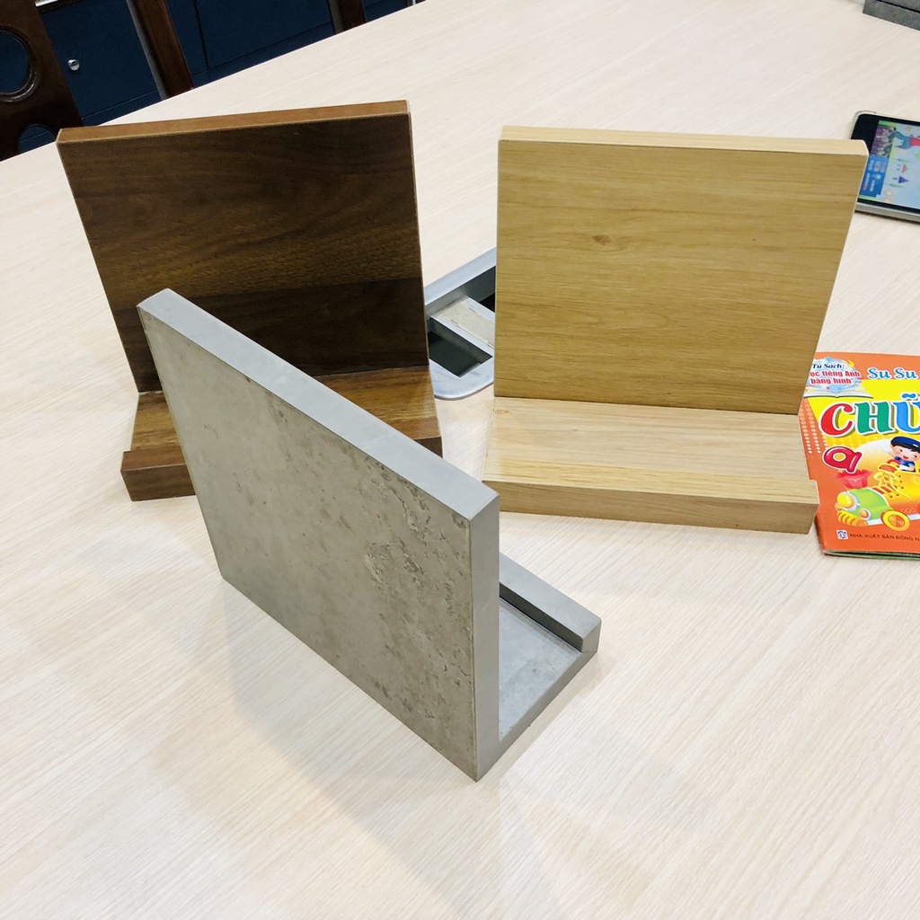 Giá đỡ sách, đỡ máy tính bảng, điện thoại, trưng bày sách, tạp chí bằng gỗ MDF để bàn tiện dụng