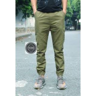 Quần Jogger kaki rêu