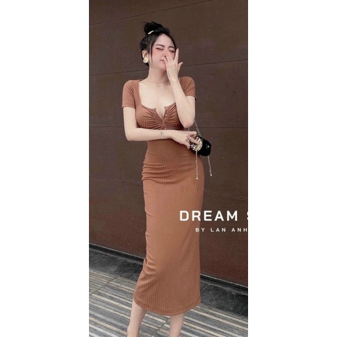 ĐẦM BODY THUN GÂN TÔN DÁNG SEXY SIÊU XINH PU