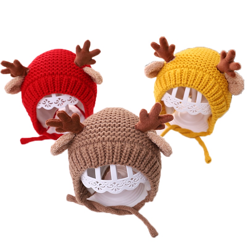 Nón Len Giữ Ấm Mùa Đông Kiểu Hoạt Hình Dễ Thương Cho Bé