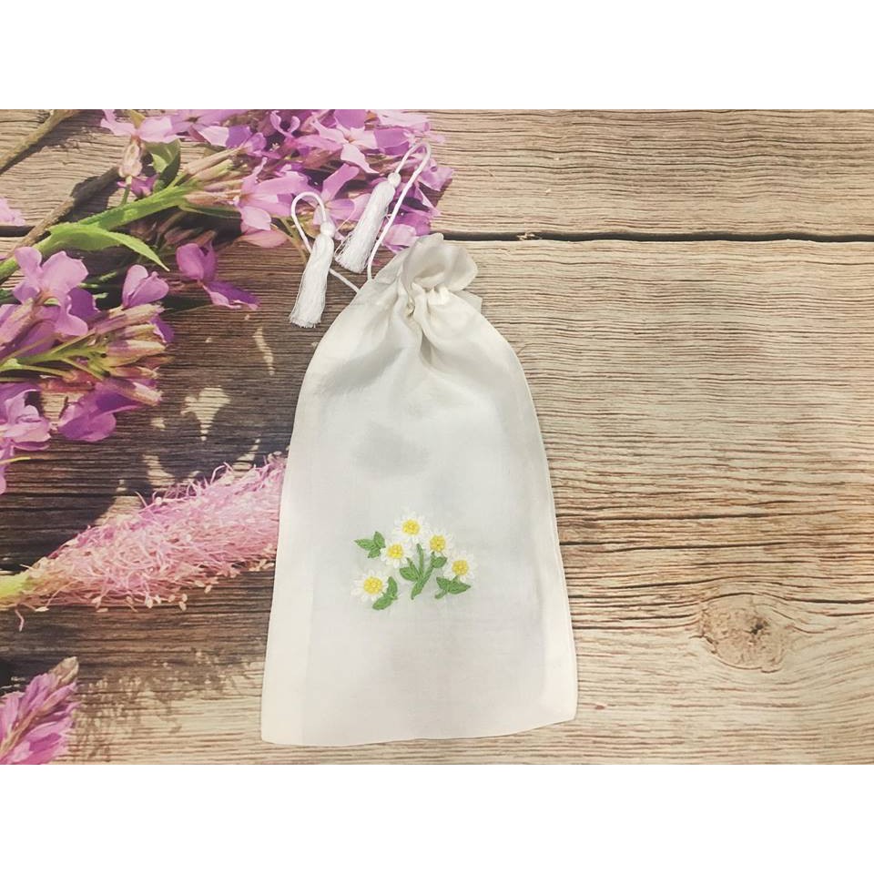 Túi Thơm Lụa Tơ Tằm Thêu Tay