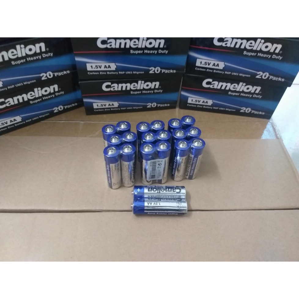 Hộp 40 Viên PIN AA, AAA  CAMELION  R6P/R03P PIN TIỂU, PIN ĐŨA 2A, 3A - Nguồn hàng buôn sỉ