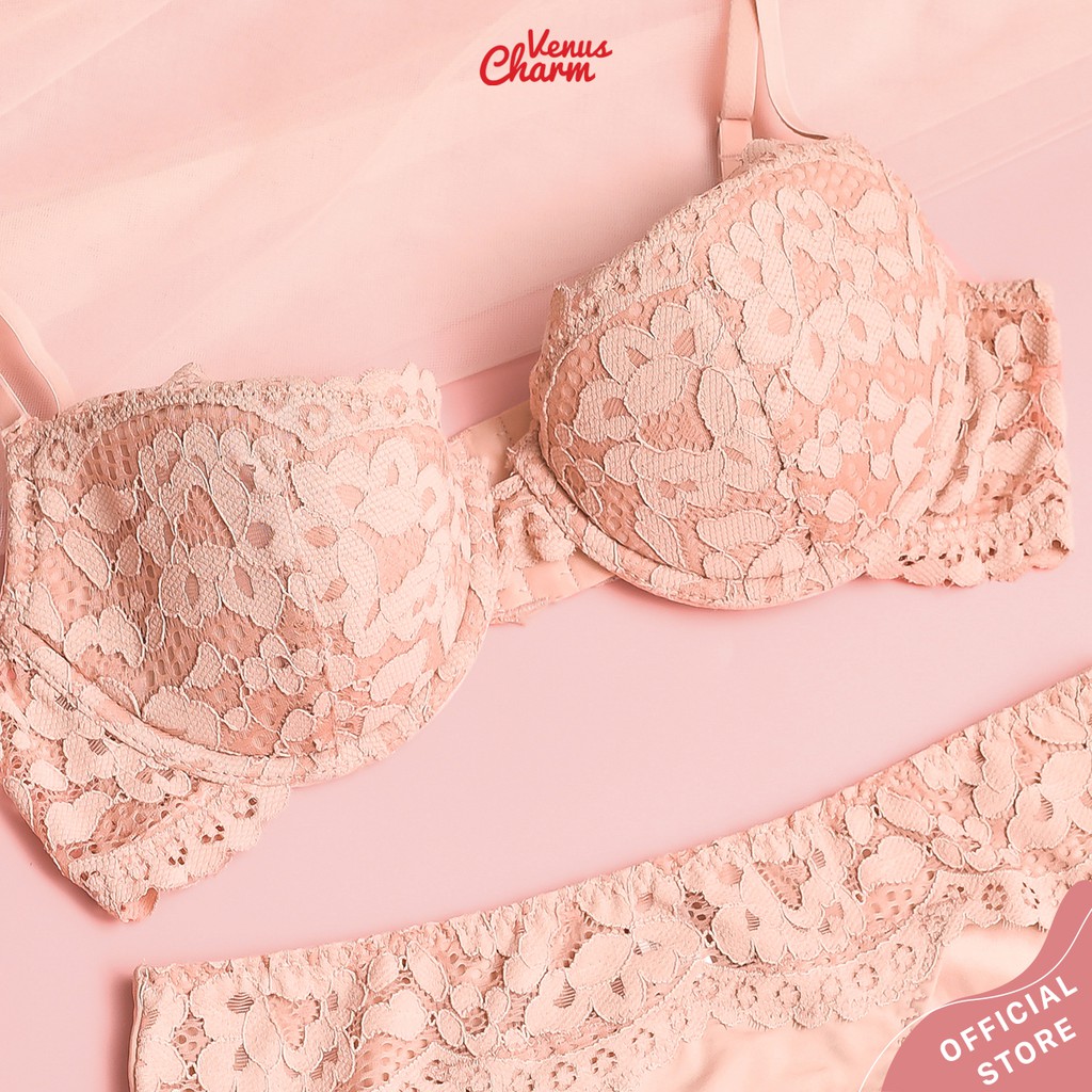 Bộ đồ lót có gọng đệm mỏng Pinkdear hoa hồng Venus Charm | BigBuy360 - bigbuy360.vn