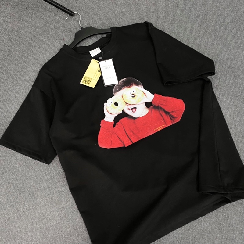 [Mã SKAMSALE07 giảm 10% TỐI ĐA 100K đơn150K] Áo thun tay lỡ ADLV Donut Đỏ MSW Town, T Shirt cotton nam nữ unisex | BigBuy360 - bigbuy360.vn