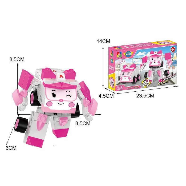 Đồ chơi lắp ráp nhân vật Amber C07503 - Robocar Poli