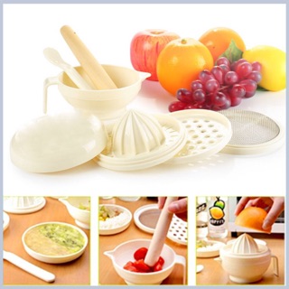Bộ chế biến ăn dặm kiểu nhật 7 dụng cụ cho bé