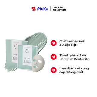 Mặt nạ đất sét dịu da, giảm mụn và se khít lỗ chân lông JSN LAB Commanine Pore Tightening Green Clay Mask (Hộp 4 Miếng)