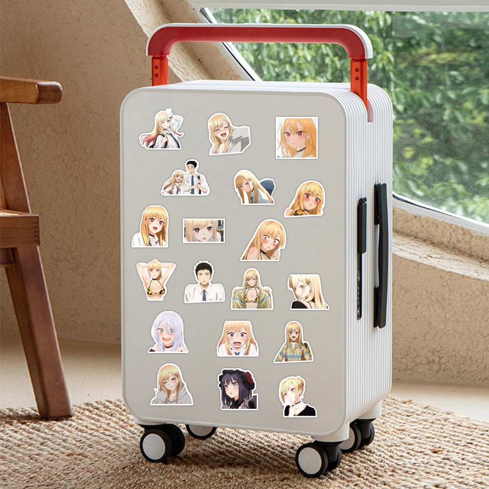 Bộ 50 Hình Dán Anime My Dress-Up Darling Cho Laptop Ván Trượt