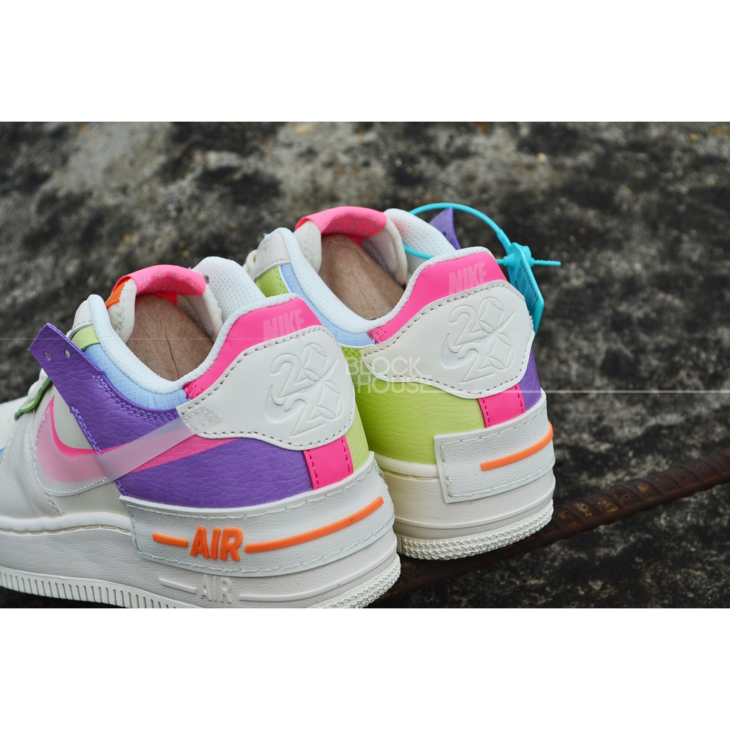 GIÀY N AIR FORCE 1 SHADOW BEIGE PINK TRANSLUCENT SWOOSH