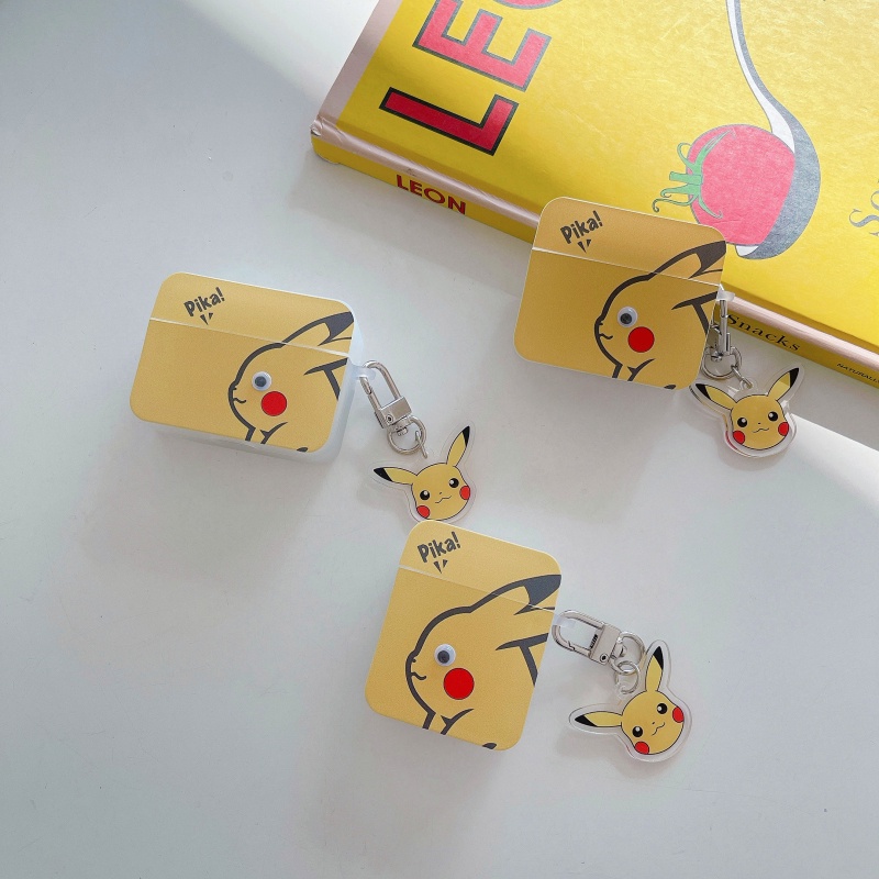 Vỏ Bảo Vệ Hộp Sạc Tai Nghe Apple AirPods 1 2 3 Pro Hình Pikachu Dễ Thương