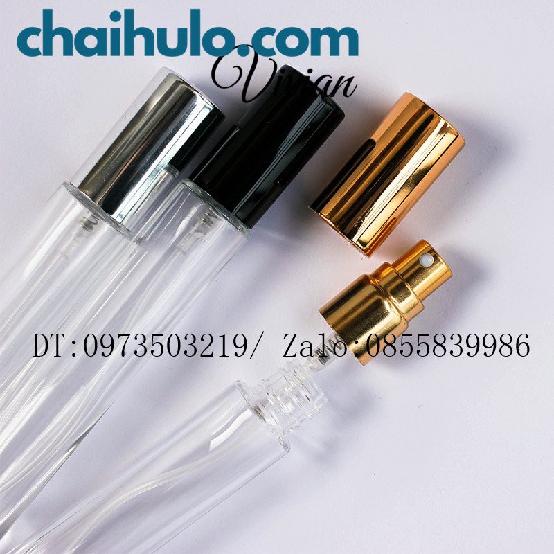 {Sỉ từ 11k} Chai Chiết Nước Hoa Dạng Xịt 10ml, Thủy tinh trong suốt