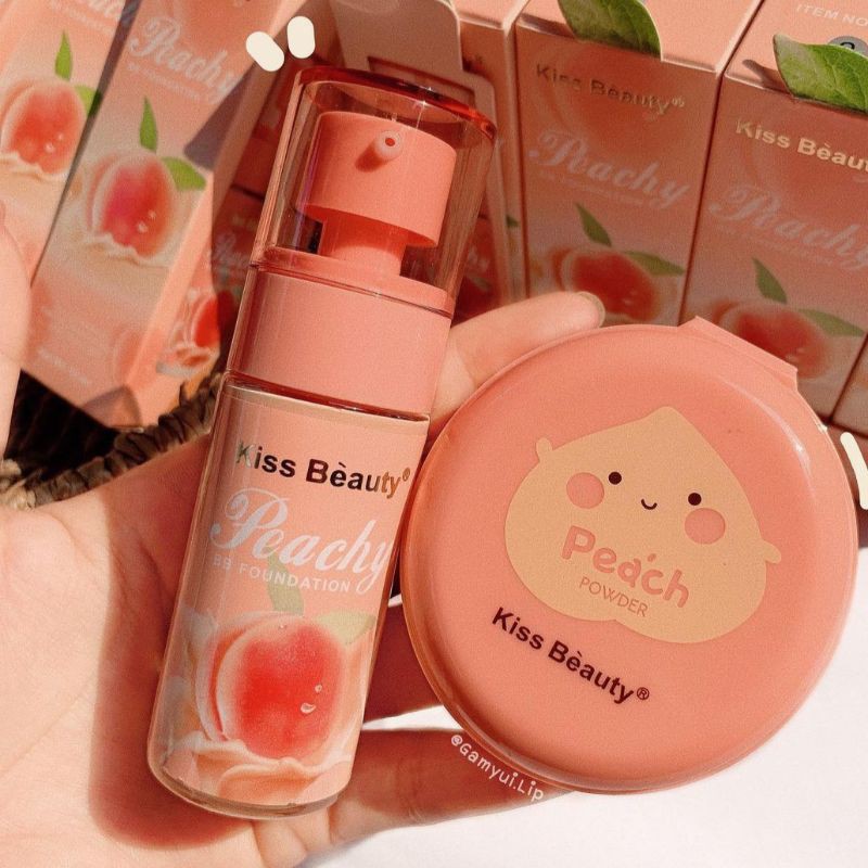 Kem Nền BB Cream PEACH KISS BEAUTY — Kem Nền Che Khuyết Điểm, Chống Nắng Đào KISS BEAUTY