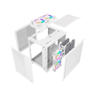 Vỏ Case MIK LV12 MINI FLOW WHITE (Thiết Kế Thông Minh Không Cần Ốc)