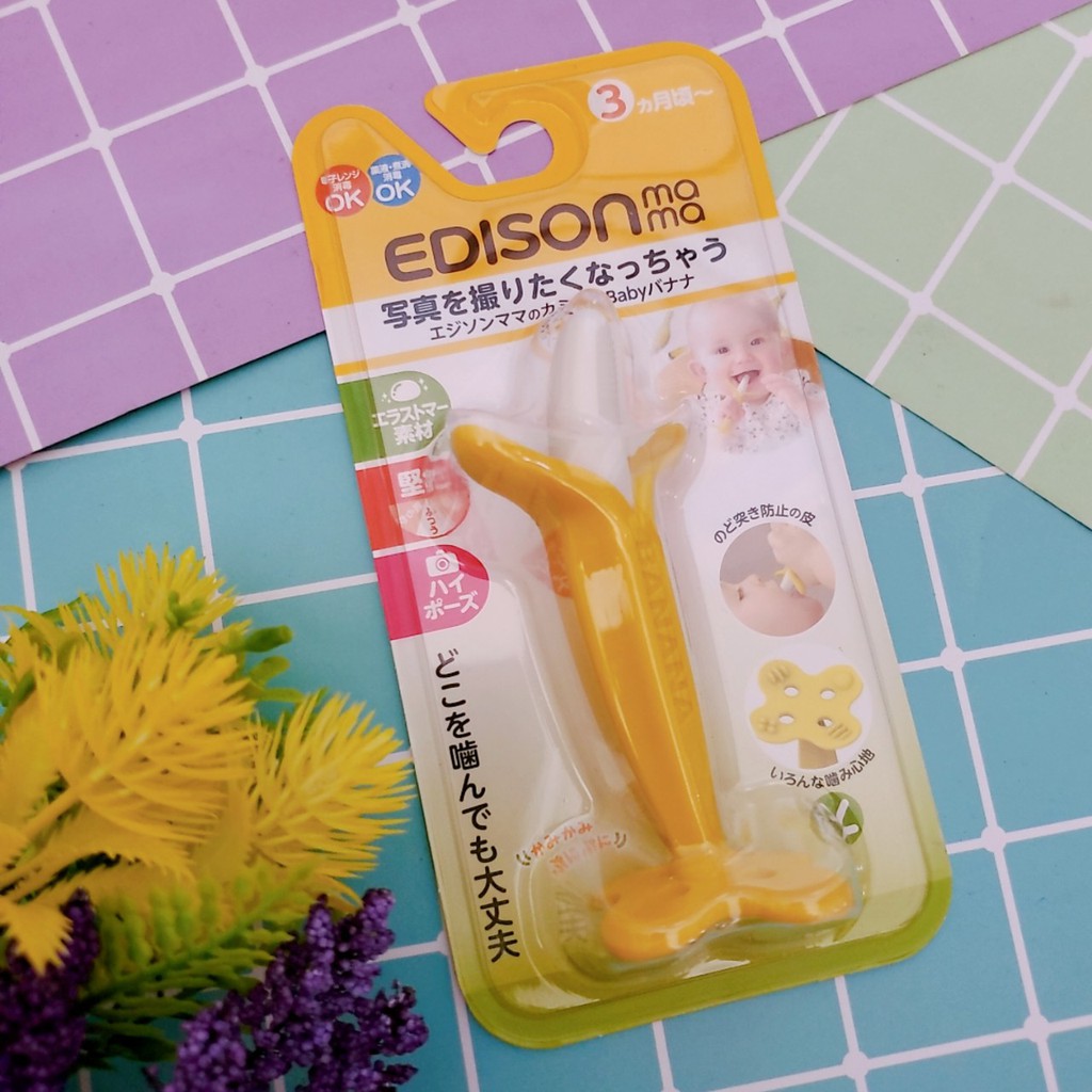 Ngậm nướu hình chuối nội địa Nhật Edison mama