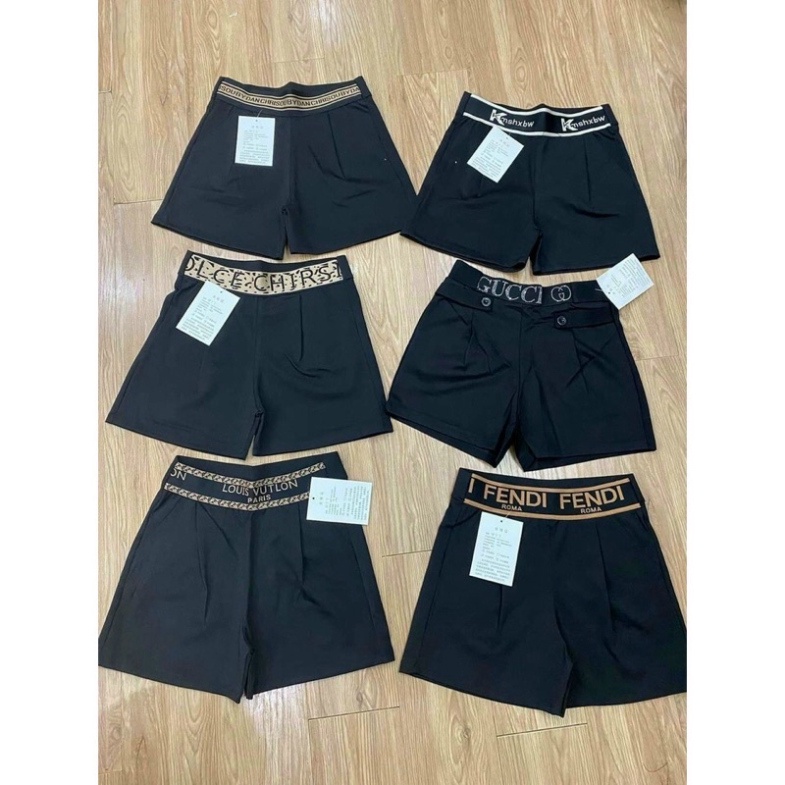 Quần short⚡️FREESHIP⚡️quần short đùi nữ cạp chữ vải umi hàn lạnh co giãn 4 chiều(cạp ngẫu nhiên) | BigBuy360 - bigbuy360.vn