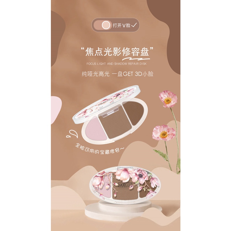 Bảng Phấn Bắt Sáng Tạo Khối Ba Chiều Wodwod | BigBuy360 - bigbuy360.vn