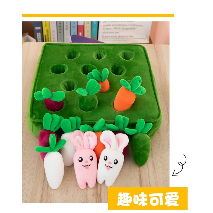 Có sẵn - Đồ chơi thỏ nhồi bông, cà rốt nhồi bông, thú nhồi bông hình thỏ và cà rốt siêu yêu
