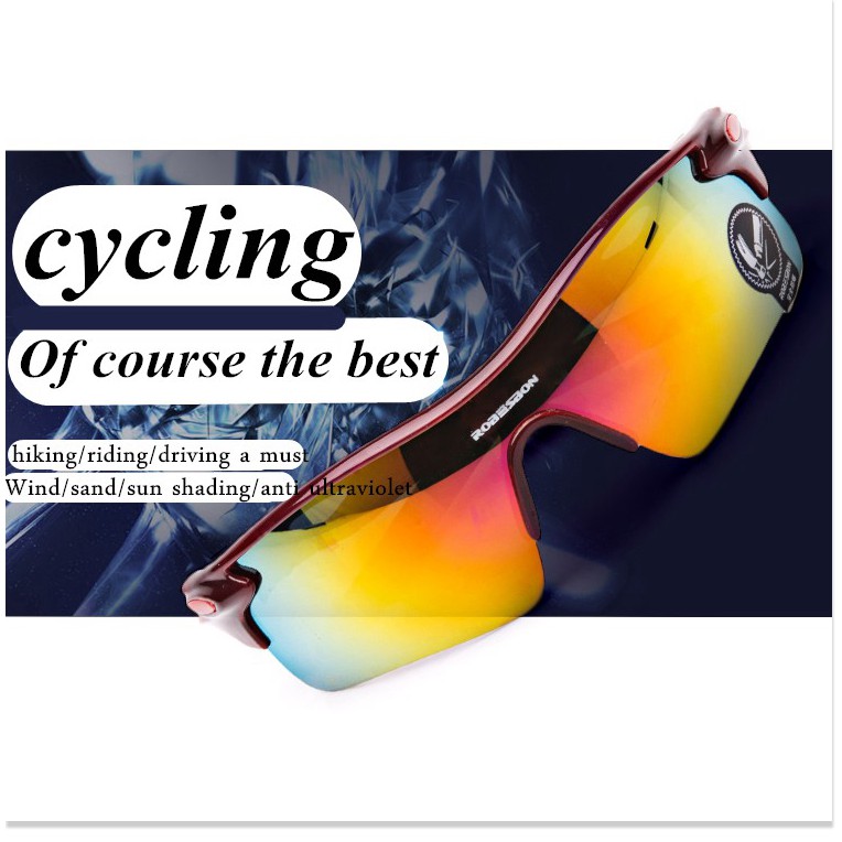 Kính mắt SALE ️ Kính đi xe đạp UV400 9181, chống nắng, chống bụi, nâng cao khả  năng quan sát, an toàn, bền đẹp 7876
