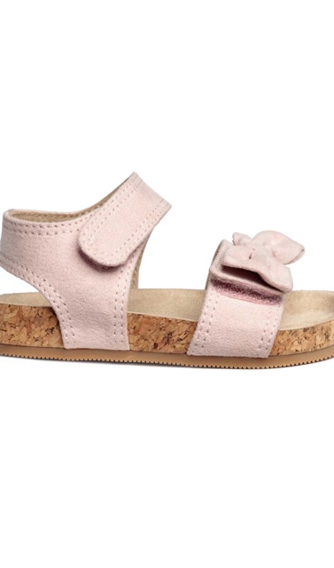 Sandal nơ hồng bé gái HM auth 👧🏻