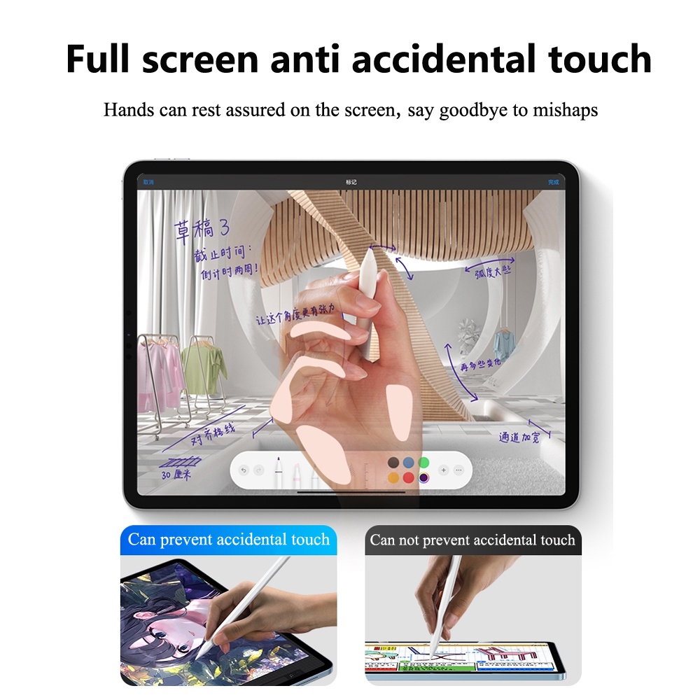 Bao Da Máy Tính Bảng Cho Apple Pencil 2 1 iPad 2022 -2018 Pen Pro 11 12.9 Mini 6 iPad Air 4 5 7th 8th