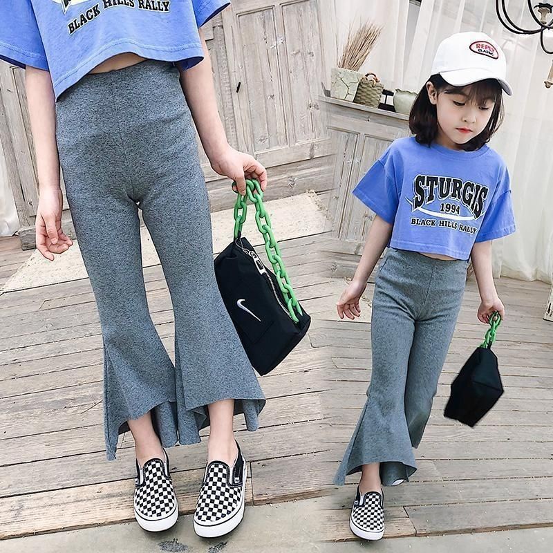 [Babycat Hàng Có Sẵn Quần Dài Tới Mắt Cá Chân Phong Cách Nhật Bản Hàn Quốc Kiểu Đuôi Cá Mỏng Dài Đến Mắt Cá 2022 Cho Bé Gái