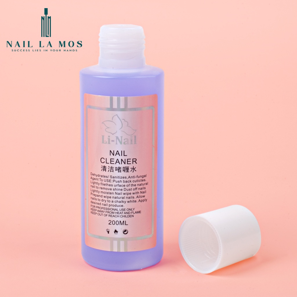 Nước lau gel Li-nail chính hãng (200ml) có mùi thơm - cồn lau gel chuyên dụng cho dân làm móng