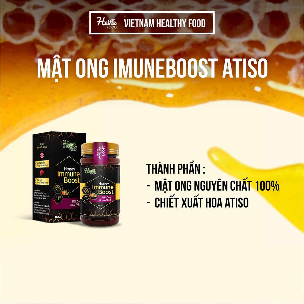 [Date 10/10/2023] Mật ong Atiso Immuneboost 200g HeVieFood