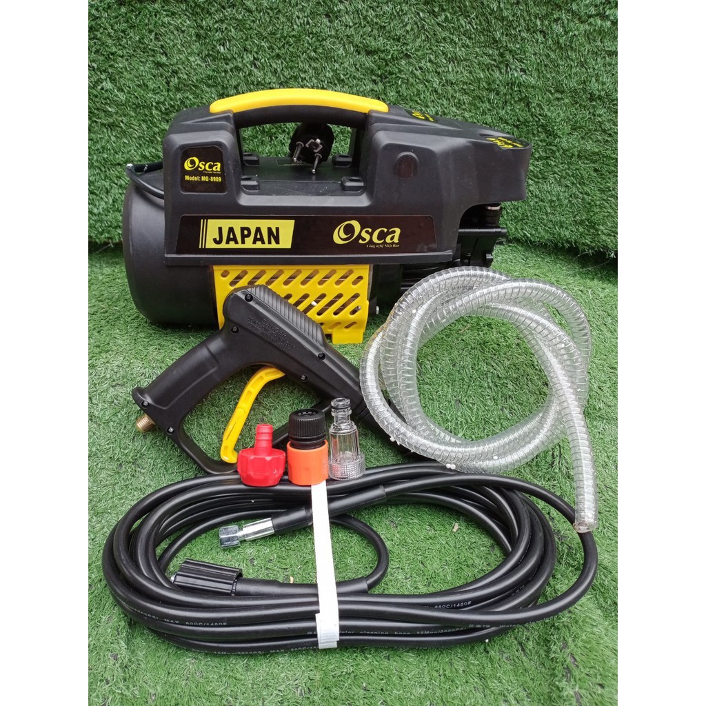 Máy rửa xe mini gia đình OSCA JAPAN 2500w tặng bình bọt tuyết