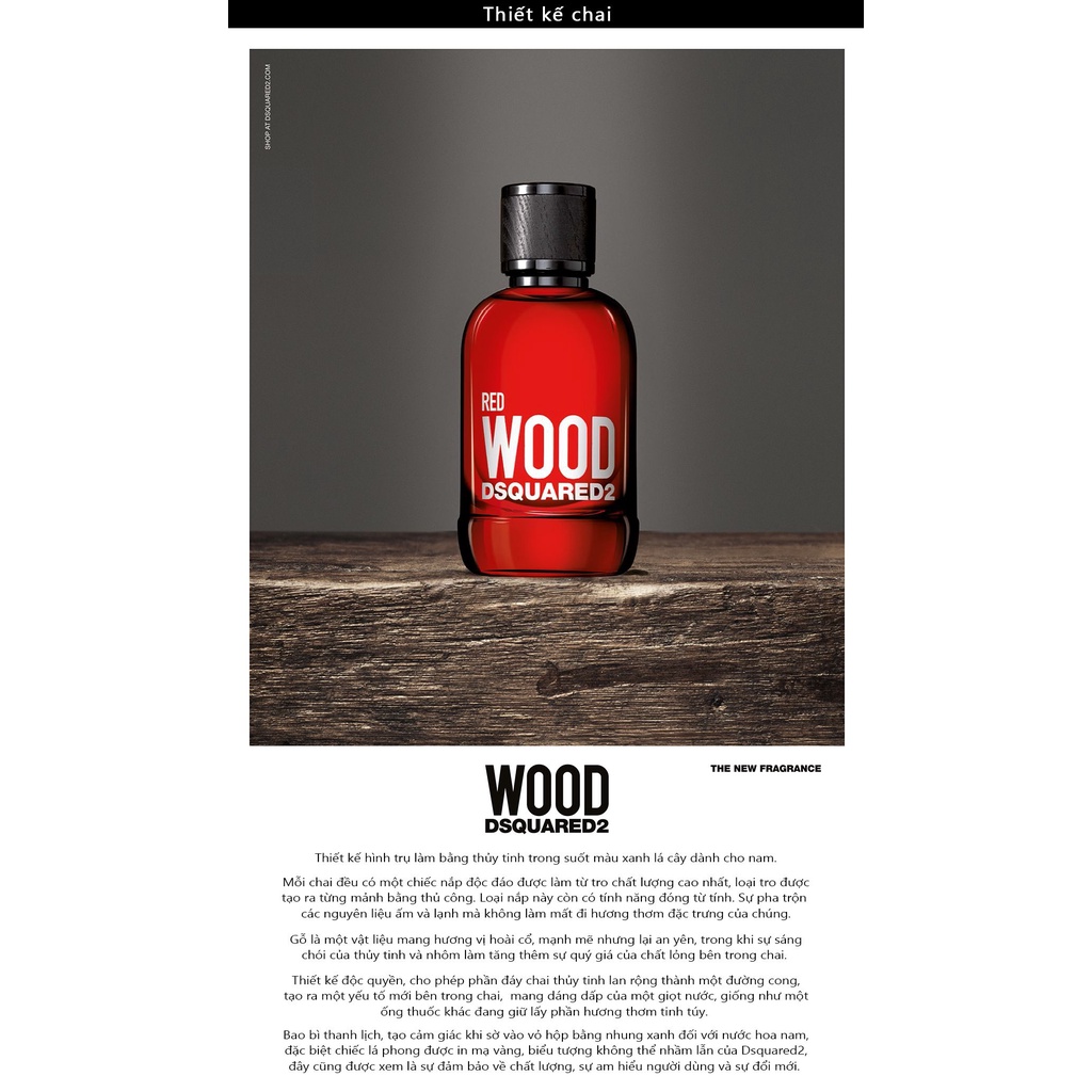 🅽🅴🆆 - Nước Hoa DSQUARED² Red Wood Pour Femme 100ml