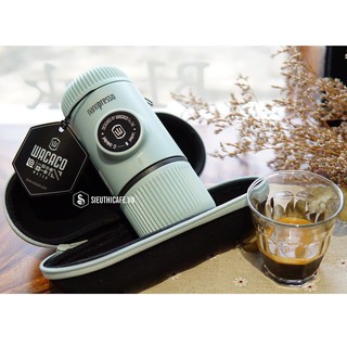Dụng cụ ép Espresso bằng tay WACACO Nanopresso Arctic Blue + Case