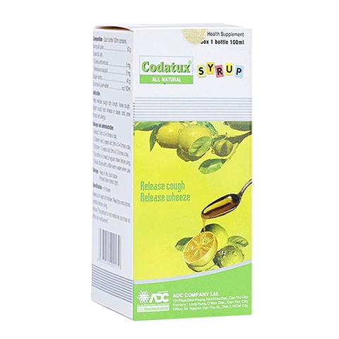 Codatux - Syrup hỗ trợ long đàm giảm ho