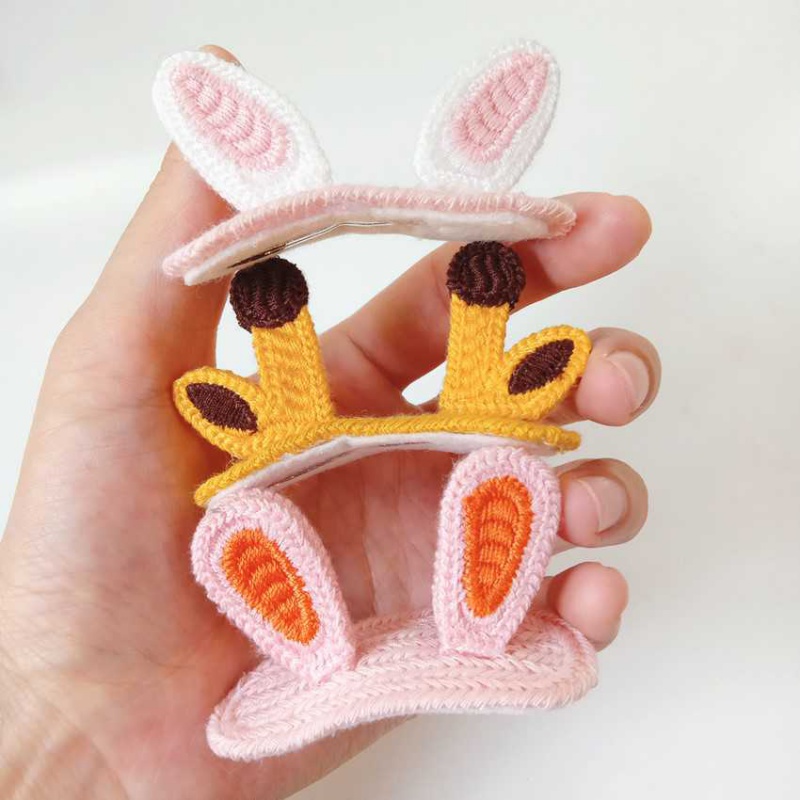 Kẹp Tóc Hình Tai Thỏ 3d Xinh Xắn Cho Bạn Gái