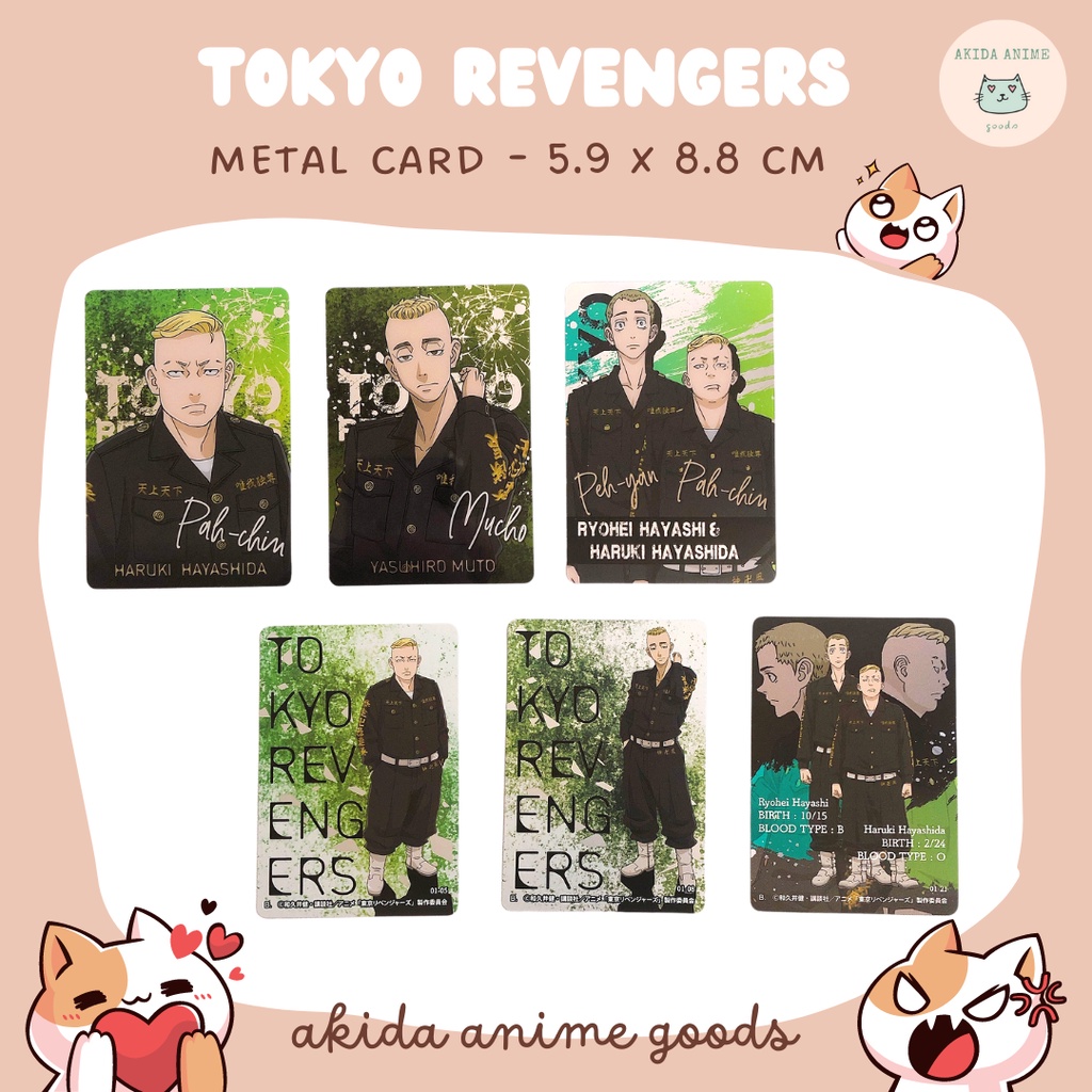 「OFF」Tranh/ ảnh nhân vật/ metal card - Haruki/ Muto/ Ryohei &amp; Haruki - anime Tokyo Revengers