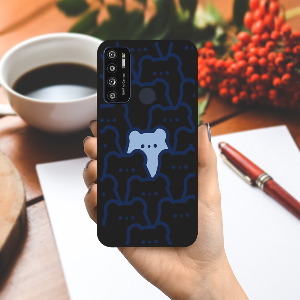 Ốp lưng Vsmart Joy 3/Joy 4/Active 3/Bee 3/Live/...dẻo đen hình Icon Gấu