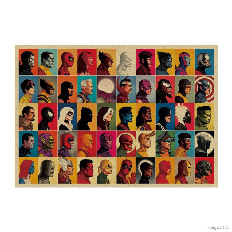 ☼✟Poster phim siêu anh hùng Marvel kiểu Vintage