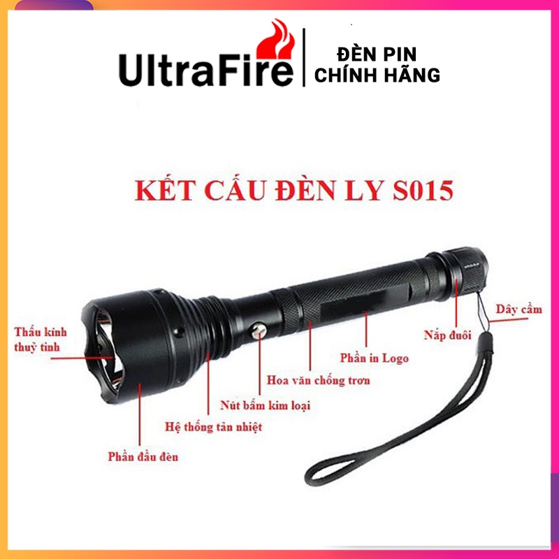 Đèn pin cầm tay ⭐ Đèn pin ly S015 Pin 4800Mah siêu mạnh, chống nước ⭐ Bảo hành 12 tháng | BigBuy360 - bigbuy360.vn