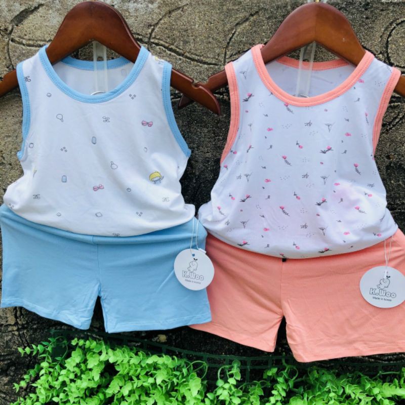 Bộ Quần Áo Ba Lỗ, Bộ Sát Nách Vải Thun Lạnh Mềm Mát Cho Bé 3-10kg