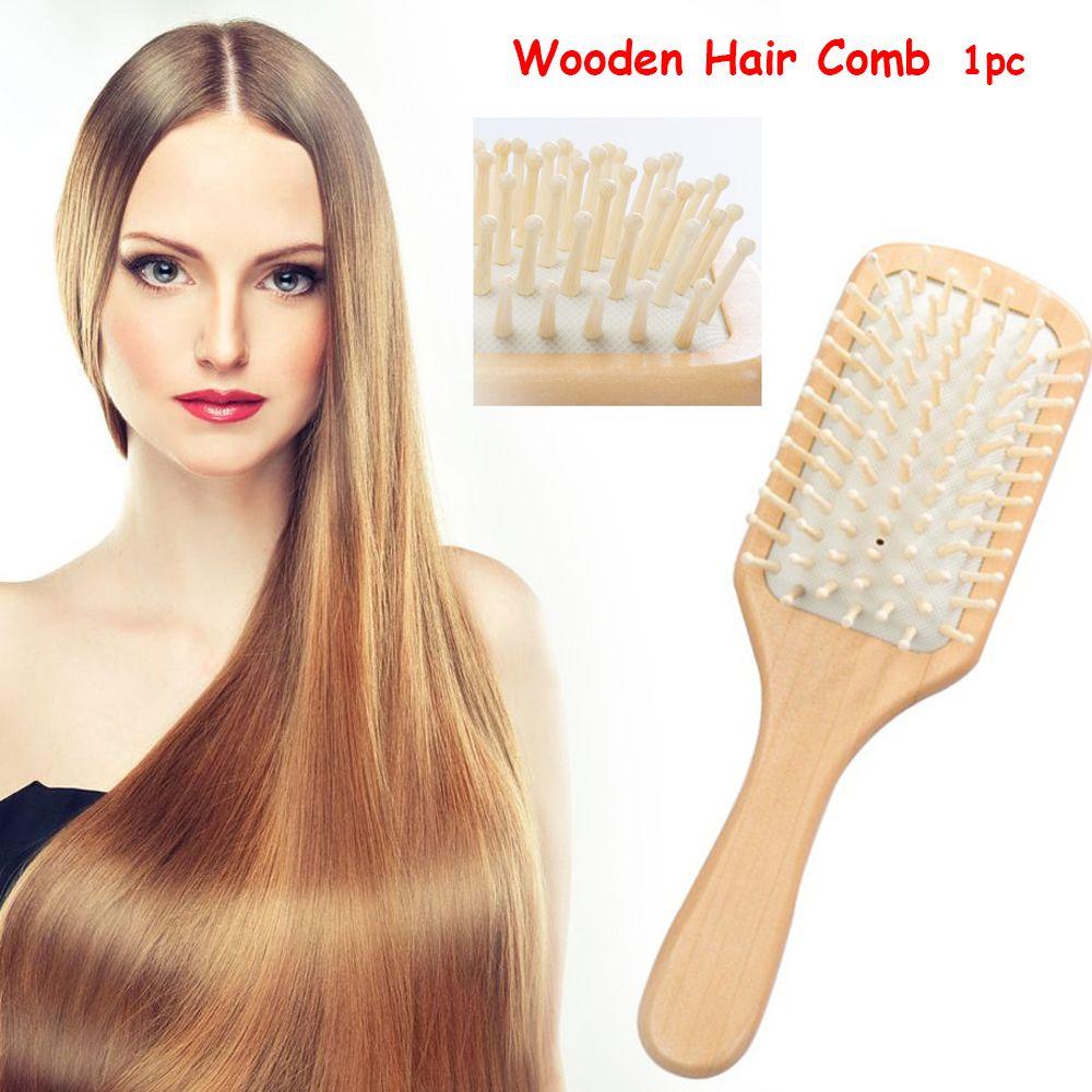 ORIENTLII Lược Gỗ Chải Tóc Mát Xa Da Đầu