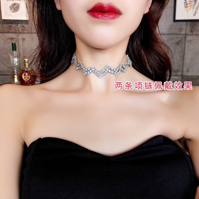 Vòng cổ choker đá