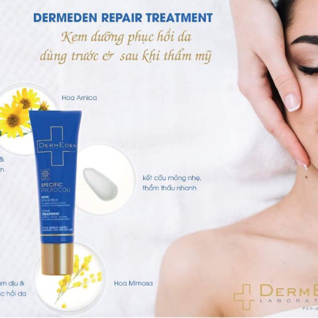 Kem Dưỡng Ẩm Dermeden Phục Hồi Da Trước Và Sau Khi Can Thiệp Thẩm Mỹ 30Ml