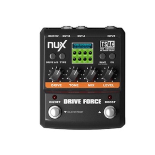 Phơ đàn guitar điện NUX DRIVE FORCE tạo nhiều tiếng Drive