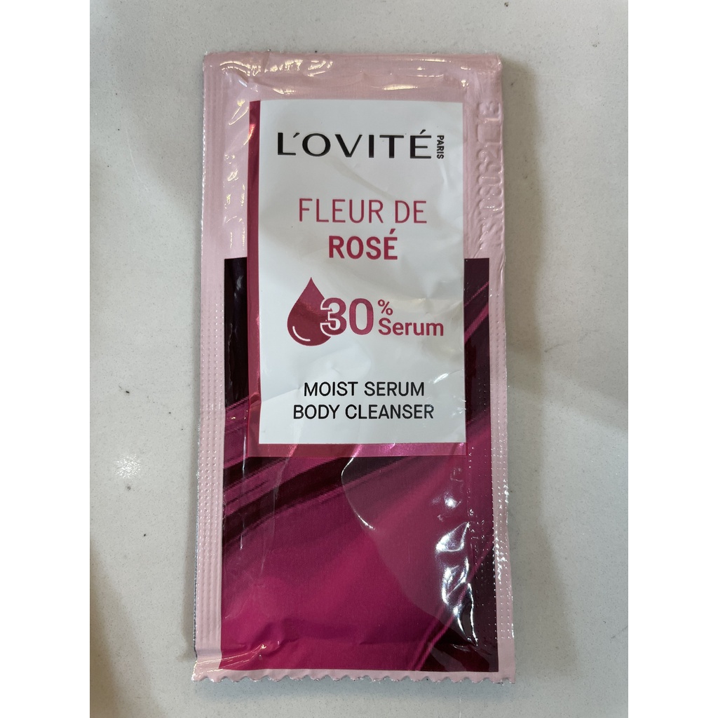 Sữa Tắm Serum L'ovité Dưỡng Ẩm - Secret De Paris và Fleur De Rosé 10 gói 6g