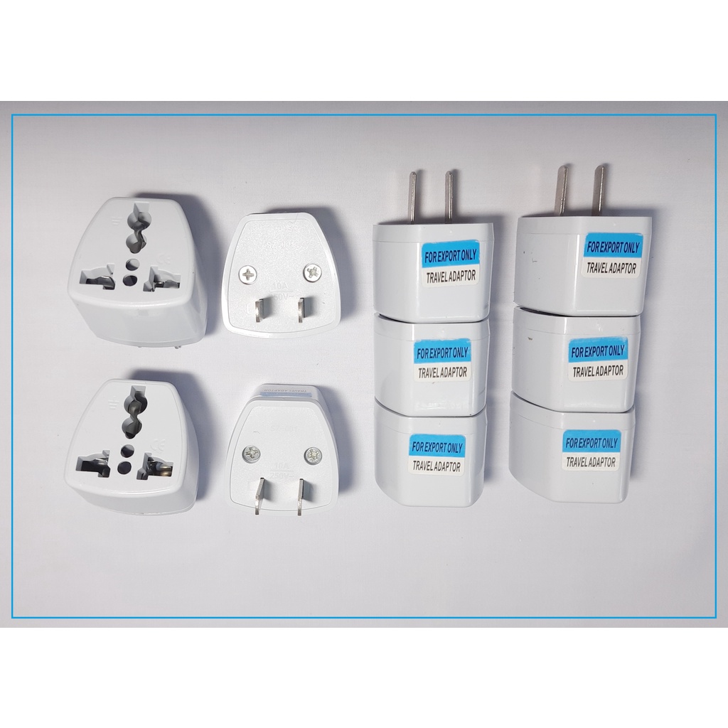 Đầu chuyển phích cắm đa năng từ 3 chân sang 2 chân dẹt