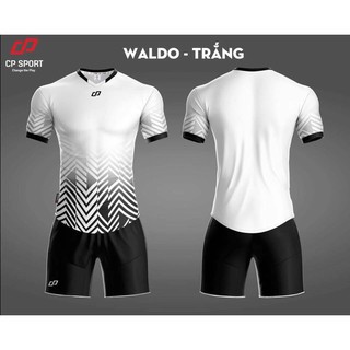 [RẺ VÔ ĐỊCH] ÁO BÓNG ĐÁ KHÔNG LOGO WALDO TRẮNG