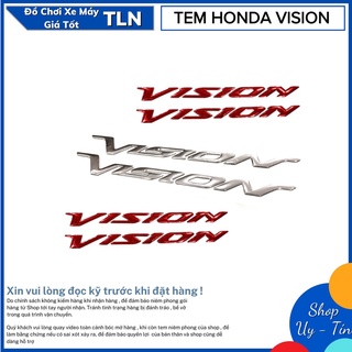 Tem dán chữ nổi cho honda vision