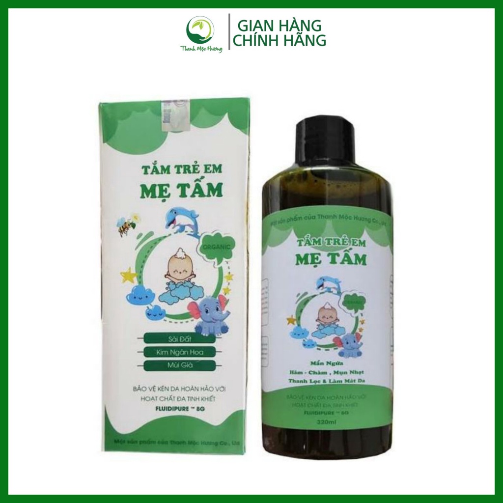Cao tắm bé thảo mộc thiên nhiên Mẹ Tấm Thanh Mộc Hương - 320ml