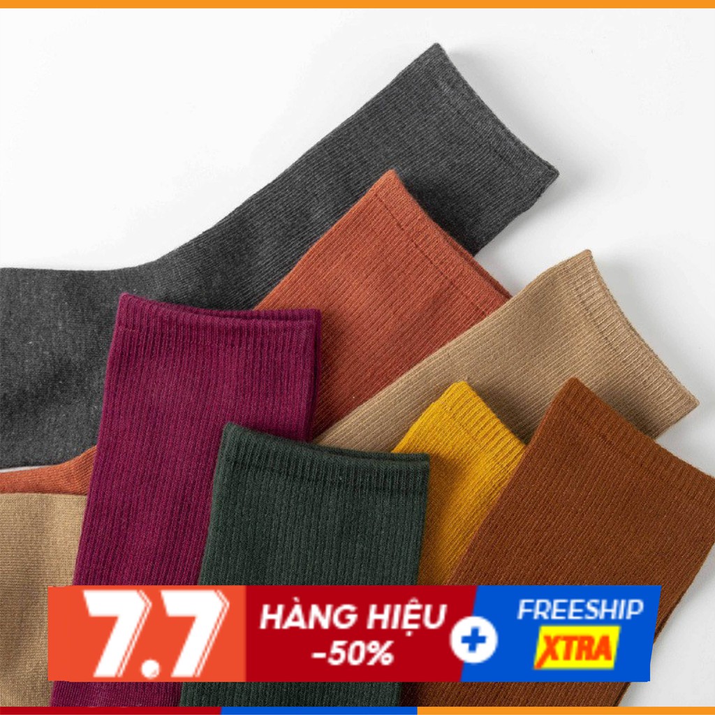 Tất/vớ Nữ Cổ dài Cotton Ulzzang Hàn Quốc siêu dày, xịn và Dễ thương (TD01)